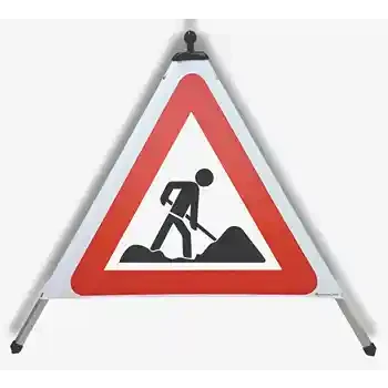 Panneau triangulaire pliable — TRAVAUX | EUSIGNAL