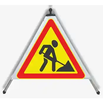 Piramidă rutieră pliabilă — LUCRĂRI PE DRUM | EUSIGNAL