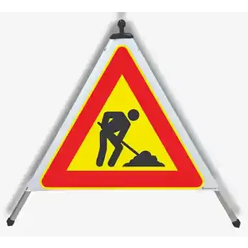 Piramide stradale pieghevole — LAVORI IN CORSO | EUSIGNAL