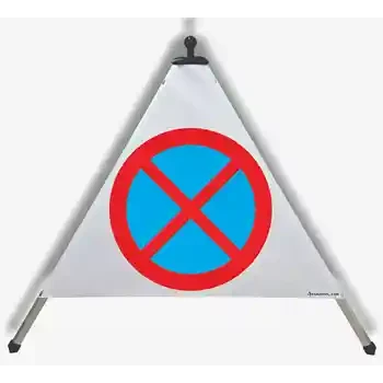 Panneau triangulaire pliable — STATIONNEMENT INTERDIT | EUSIGNAL