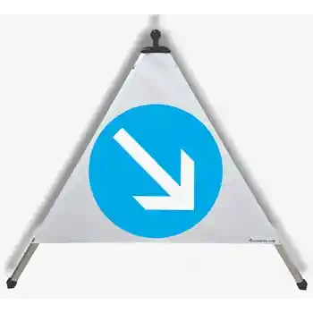 Piramida upozorenja — OBVEZAN SMJER DESNO | EUSIGNAL