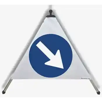 Piramide di segnalazione — DIREZIONE OBBLIGATORIA A DESTRA | EUSIGNAL