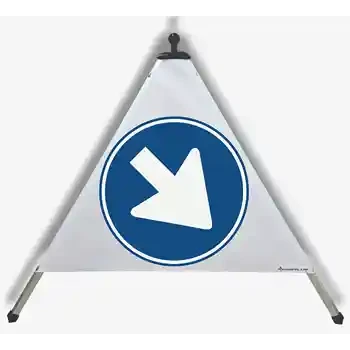 Waarschuwingspiramide — VERPLICHT RECHTSAF | EUSIGNAL