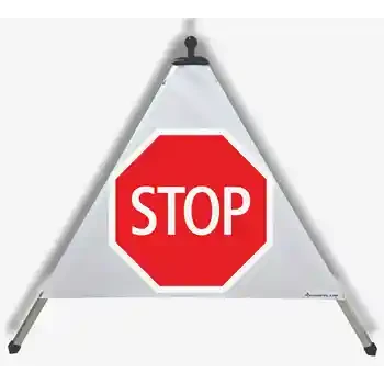 Piramide stradale pieghevole — STOP | EUSIGNAL