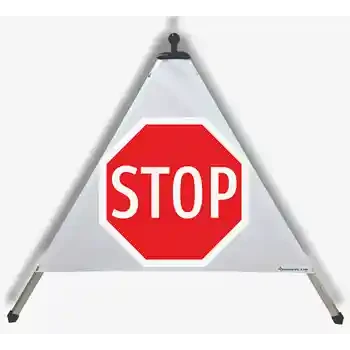 Faltbares Warndreieck — STOP | EUSIGNAL