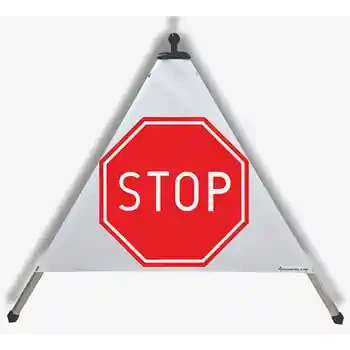 Ostrzegawcza piramida drogowa — STOP | EUSIGNAL